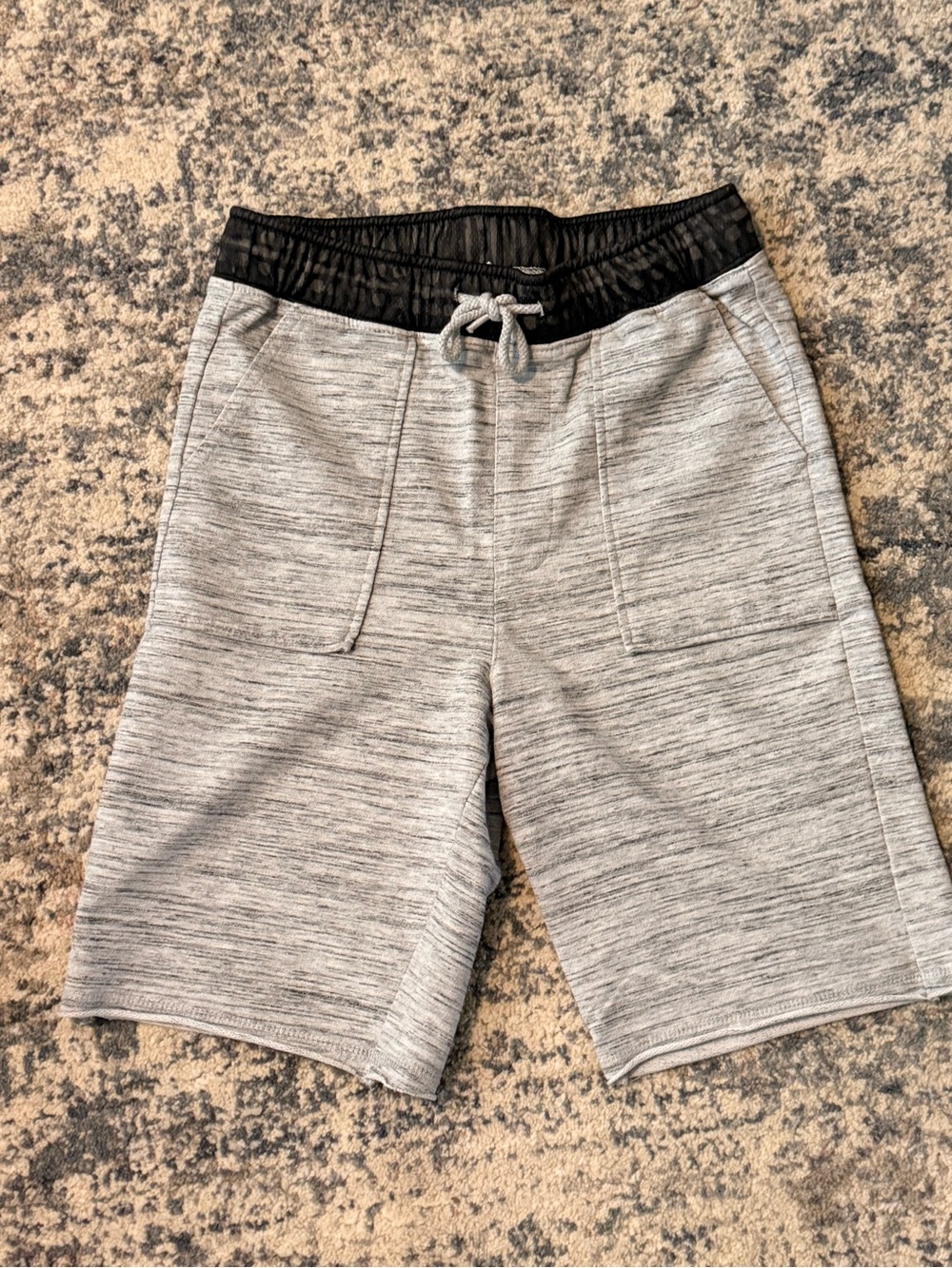 Mossimo Supply Co Boys Gray Heather Shorts M 8/10 Drawstring Pockets